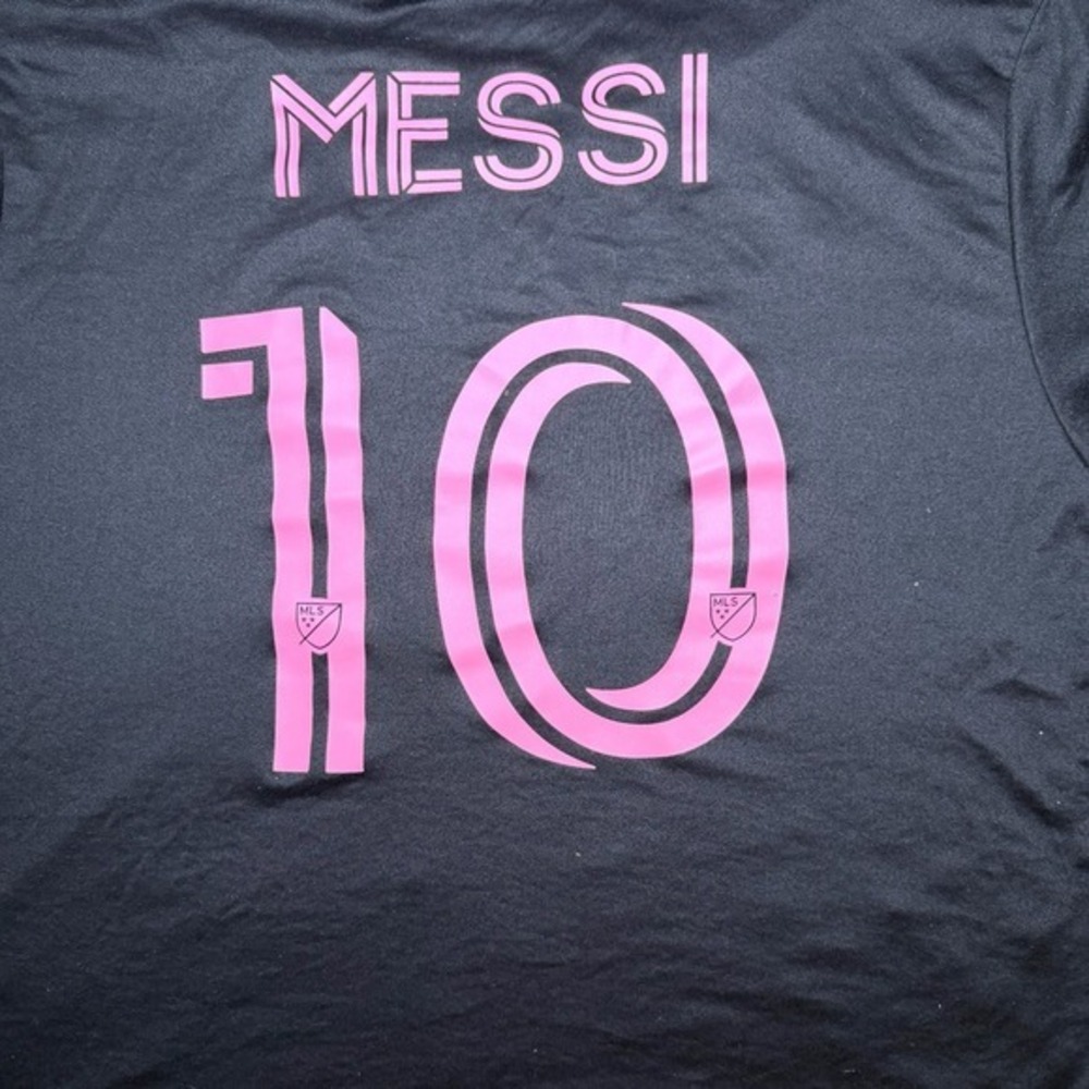 Adidas Inter Miami CF Messi #10 Pre-Match Jersey Black Pink Men's Large - Picture 2 of 7